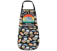 Sardines Kitchen Apron For Sardines Lover Tinned Fish Gift Sardines Accessories Sardines Gift (SARDINES apron 3)