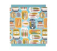 Sardines Napkin & Placemat - Blue