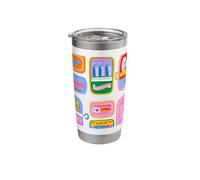 Sardines Pattern Summer Beach Preppy Sardines Pattern Summer Stainless Steel Insulated Tumbler