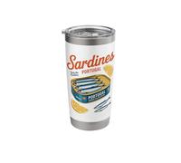 Sardines Portugal Taste The Tradition Canned Fish Art Stainless Steel Insulated Tumbler