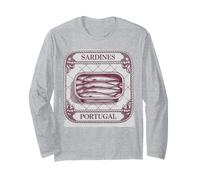Sardines Portugal Tshirt Tinned Fish Retro Men Women Vintage Long Sleeve T-Shirt
