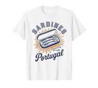 Sardines Portugal Tshirt Tinned Fish Retro Men Women Vintage T-Shirt