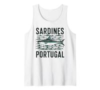 Sardines Portugal Tshirt Tinned Fish Retro Men Women Vintage Tank Top