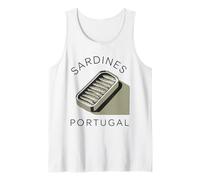 Sardines Portugal Tshirt Tinned Fish Retro Men Women Vintage Tank Top