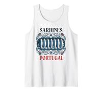 Sardines Portugal Tshirt Tinned Fish Retro Men Women Vintage Tank Top