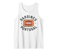 Sardines Portugal Tshirt Tinned Fish Retro Men Women Vintage Tank Top