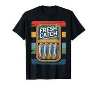 Sardines Retro Tin Freshly Caught Vintage Canned Sardines T-Shirt