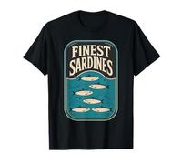 Sardines Retro Tin Vintage Fish Seafood Canned Sardines T-Shirt