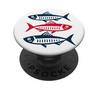 Sardines Sardine Fish Sailor PopSockets Adhesive PopGrip