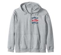 Sardines Sardine Fish Sailor Zip Hoodie
