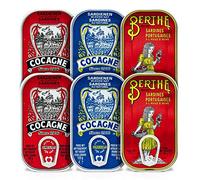 Sardines Set - 3 Types - 6 Tins - 6 x 125 g - Cocagne - Berthe - Portugal