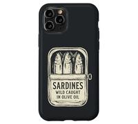 Sardines Wild Caught in Olive Oil Funny Retro Vintage Case for iPhone 11 Pro