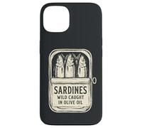 Sardines Wild Caught in Olive Oil Funny Retro Vintage Case for iPhone 13