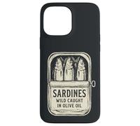 Sardines Wild Caught in Olive Oil Funny Retro Vintage Case for iPhone 13 Pro Max