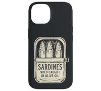 Sardines Wild Caught in Olive Oil Funny Retro Vintage Case for iPhone 14