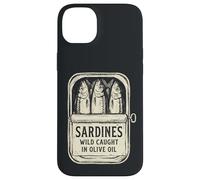 Sardines Wild Caught in Olive Oil Funny Retro Vintage Case for iPhone 14 Plus
