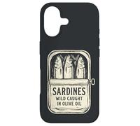 Sardines Wild Caught in Olive Oil Funny Retro Vintage Case for iPhone 17