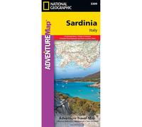 National Geographic Sardinia Adventure Map - Waterproof Foldable Map with Roads & Beaches