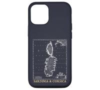 Sardinia and Corsica Vintage Map Mediterranean Islands Case for iPhone 12/12 Pro