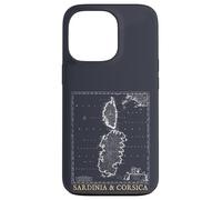 Sardinia and Corsica Vintage Map Mediterranean Islands Case for iPhone 13 Pro
