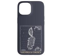 Sardinia and Corsica Vintage Map Mediterranean Islands Case for iPhone 15