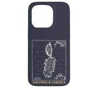 Sardinia and Corsica Vintage Map Mediterranean Islands Case for iPhone 15 Pro
