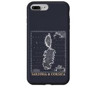 Sardinia and Corsica Vintage Map Mediterranean Islands Case for iPhone 7 Plus/8 Plus