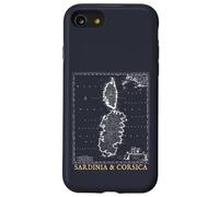 Sardinia and Corsica Vintage Map Mediterranean Islands Case for iPhone SE (2020) / 7/8