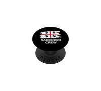Sardinia Crew Sardinia Flag Italy Vacation PopSockets Adhesive PopGrip