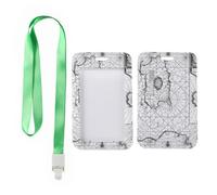Sardinia Island Map ID Badge Holder with Green Lanyard, Lanyard ID Card Holder, Vertical Cards Protector for Women, Vertical Name Badges Protector for Work, Nurse Essentials Work Nurse Accessories