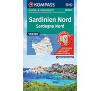 Sardinia North Walking and Cycling Map Set - 2 map set 1:50,000 scale Kompass Maps