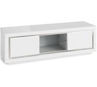 Sardinia White Gloss 140cm TV Unit with LED Lights