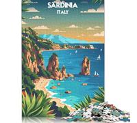 Sardinian Coastline Puzzle 1000 Piece Adult Jigsaw Puzzle Paper Puzzles for Adults Teenagers Teenager Man Woman Gift 38x26cm/1000pcs
