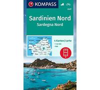 KOMPASS Wanderkarten-Set 2497 Sardinien Nord / Sardegna Nord (4 Karten) 1:50.000: inklusive Karte zur offline Verwendung in der KOMPASS-App. Fahrradfahren.
