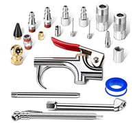 SARDVISA 20 Pcs Air Tool Kit, Air Compressor Kit with 1/4" NPT Quick Connect Coupler & Plug/Tire Air Chucks/Tire Gauge/Air Nozzles/Air Hose Fittings, Pneumatic Tools for Air Compressor Accessories