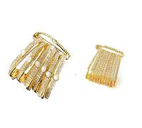 Saree or Safety Pins White Stones Mix Different Color and Size Set of 24