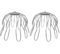 Sarei Galvanised Leaf Catcher DN 80 - Leaf Catcher to Keep The downspout Clear - Leaf Trap Protects Against blockages (Pack of 2)