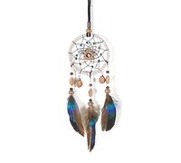 Sarekung Indian Dream Catcher Handmade Wall Hanging Home Decor Dream Catcher with Feathers Dia 2.8"