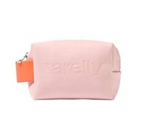 SARELLY, Mini Makeup Bag, Pink Vegan Leather with Compartments, Leak-proof, Sarelly Creativo Lab