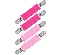 Sarfel Mitten Clips for Toddlers Kids Glove Clips for Adults Toddler Kids Mitten Clips Elastic Winter Gloves Mittens Clip Kid, 2 Pack Pink & Rose, One size