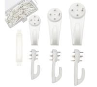 SARFID 60 Pcs Heavy Duty Picture Hooks- Picture Hanging Hooks with Strong Hold ABS Plastic & Stainless Steel - Damage Free Hard Wall Picture Hangers, Wall Hanging Hooks (Pack of 60)