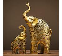 SARGE Modern gold gold elephant resin home decoration accessories crafts for sculpture statue ornaments mother and child living room