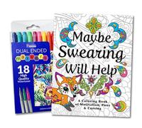 Sargent Art Classic Fine Tip Marker Pens in a Case/Set of 30 Pirates of Will Help, Maybe: Adult Colouring Book of Life Inspiration Word Games & VERFLUCHUNG and Laughter Your Way to Lower Stress.
