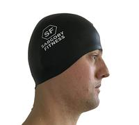 Sargoby Fitness UK Swim Cap Adult Standard-Size for Competitive or Recreational Swimmer Looking for more speed France USA China Black Australia (Black)