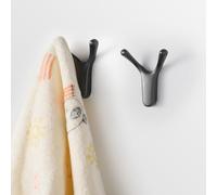 SARIHOSY Black Coat Hook, Antique Brass Dresser Hooks, Waterproof Polished Matt Hooks for Office