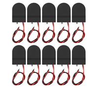 Sarini 10pcs CR2032 Battery Holder 3V Coin Cell Battery Socket with Wires and ON/OFF Switch Output Voltage 3V for Electronics Projects With wire switch