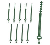 Sarini 10Pcs Tree Ties Straps Supports, Heavy Duty Shrub Ties Adjustable Interlock Garden Tree Ties for Shrub Rose Tree Plant Support