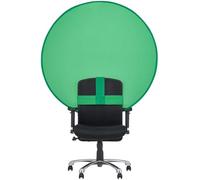 Sarini 142cm/4.66 FT Green Screen Chair Background, Foldable Portable Backdrop Background with Hook Strap for Photo Studio Video Live Broadcast Virtual Scene