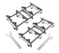 Sarini 2 pcs Double Antenna Mast Clamp,Rustproof Heavy Duty Mounting Kit for 25-50mm Outdoor Antenna Masts