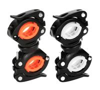 Sarini 2 pcs Universal 360° Rotatable Walking Stick Holder Clip Set for Wheelchairs Electric Mobility Scooters Elderly Walkers and Crutches Adjustable
